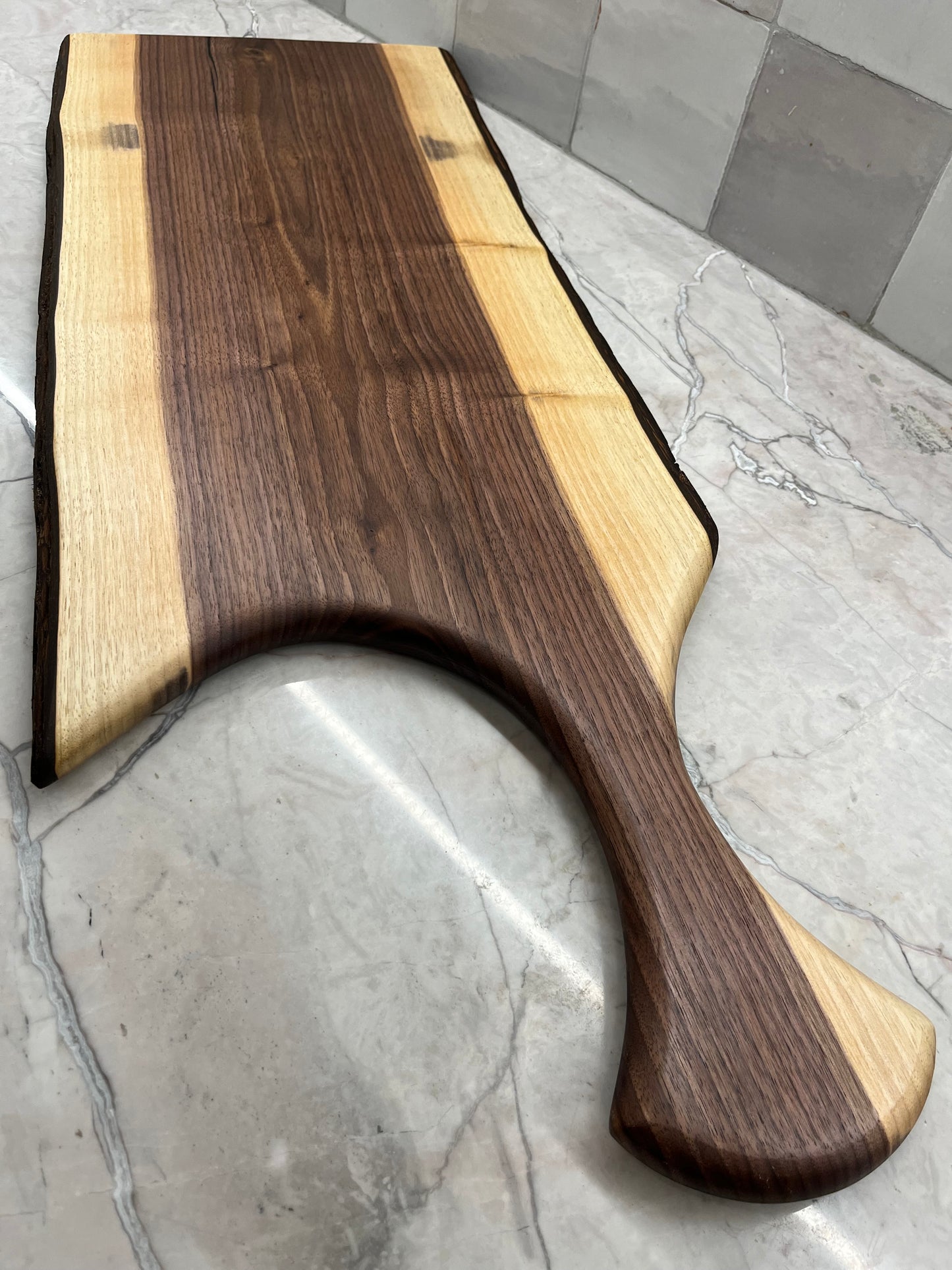 31β x 11β Black Walnut Live-Edge Charcuterie Board
