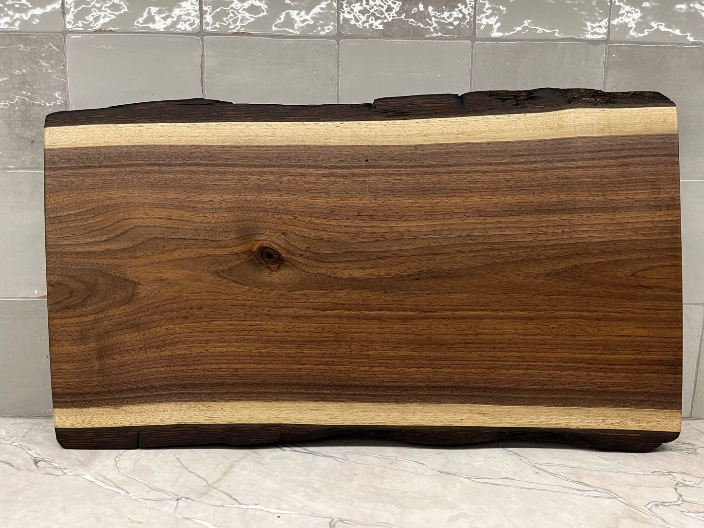 24β x 13β Black Walnut Live-Edge Charcuterie Board