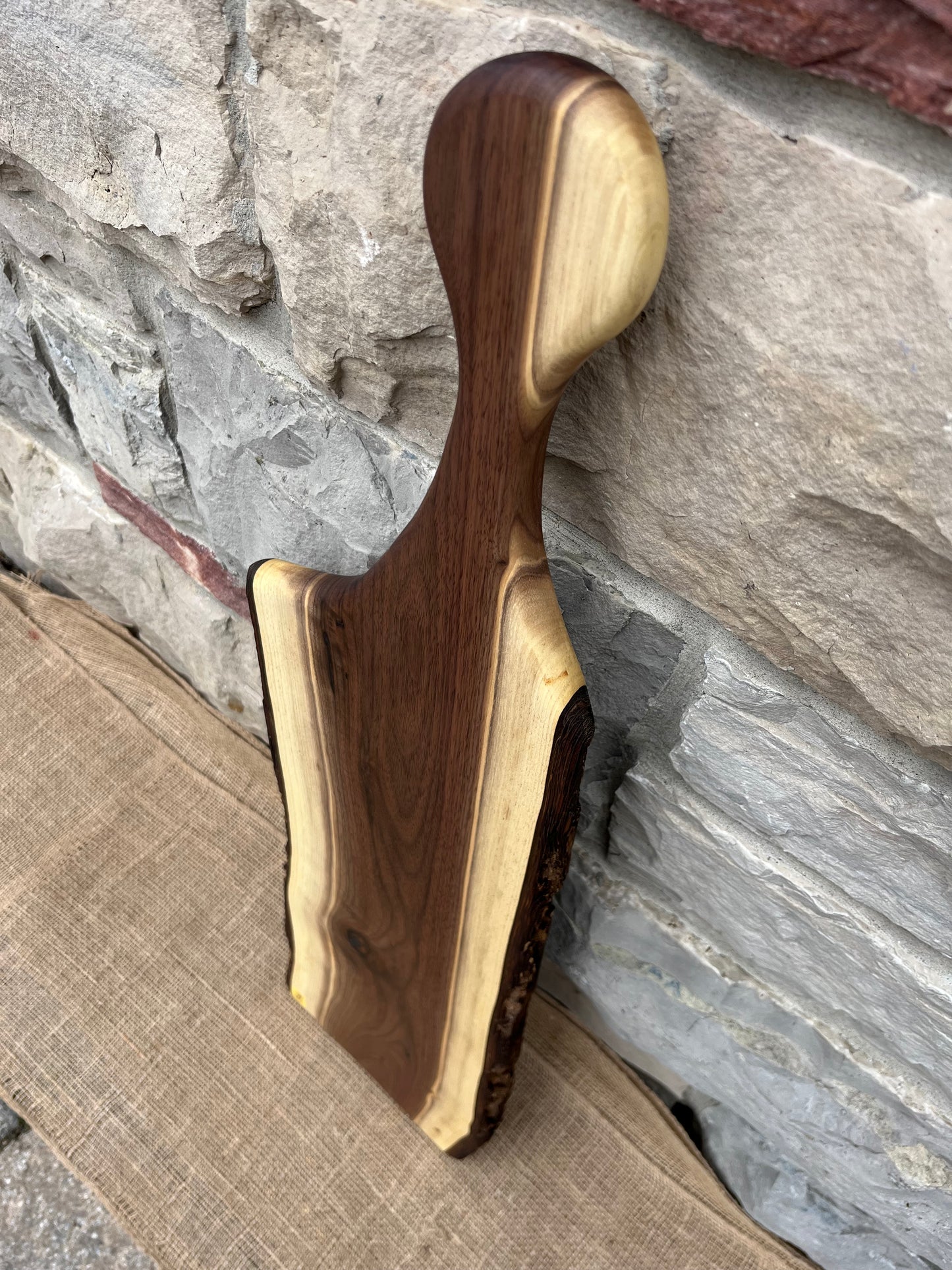 31” x 8” Black Walnut Live-Edge Charcuterie Board