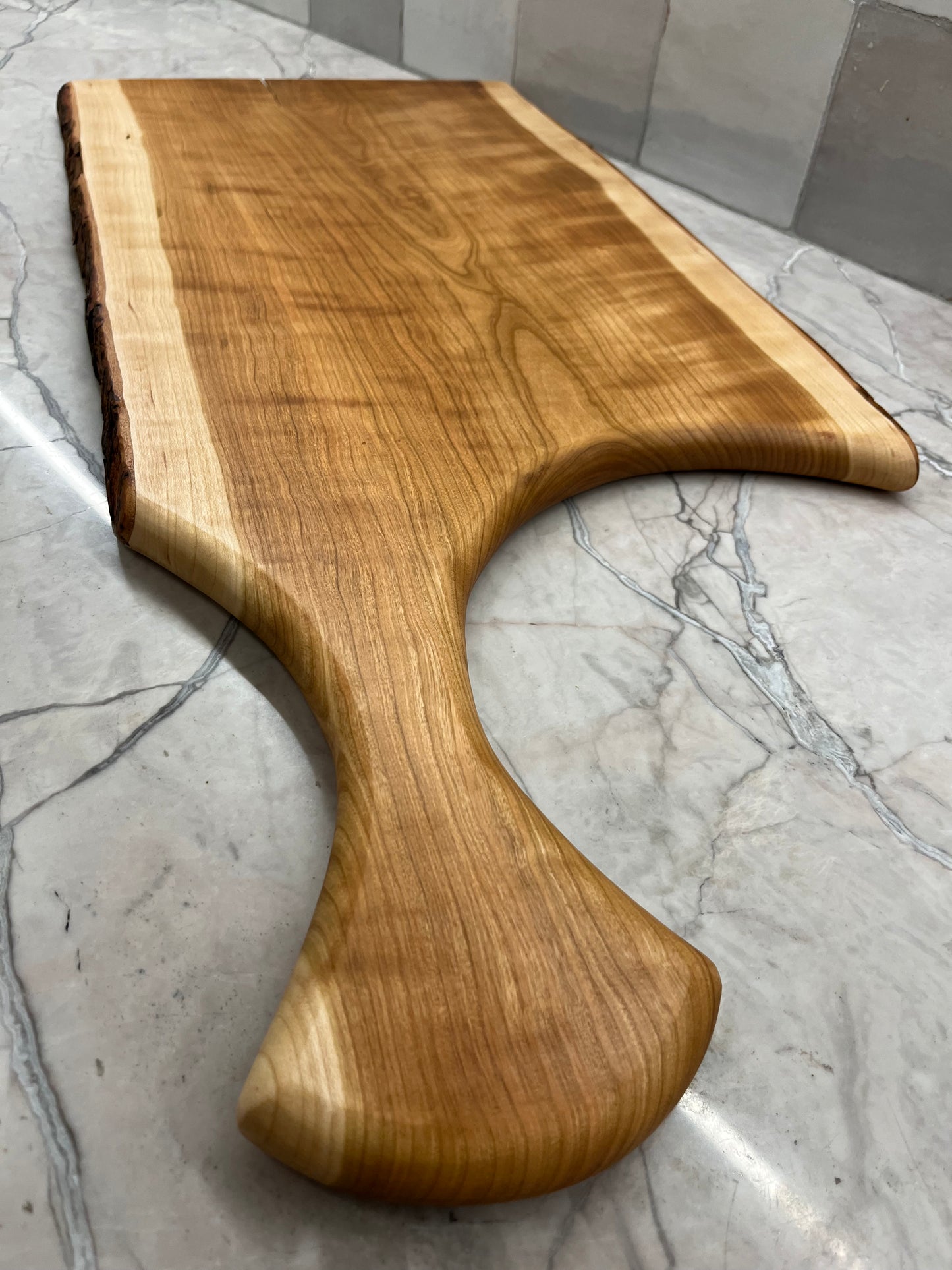 28" x 12" Cherry Live-Edge Charcuterie Board