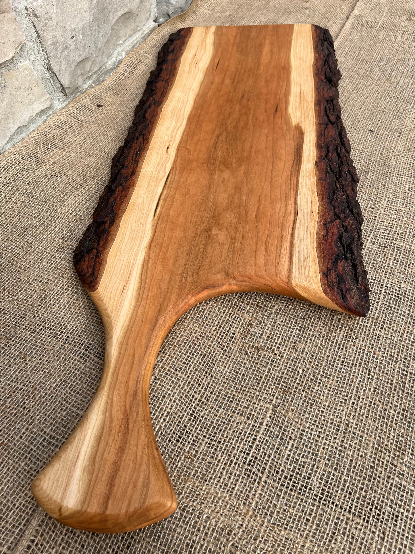 29β x 11β Cherry Live-Edge Charcuterie Board