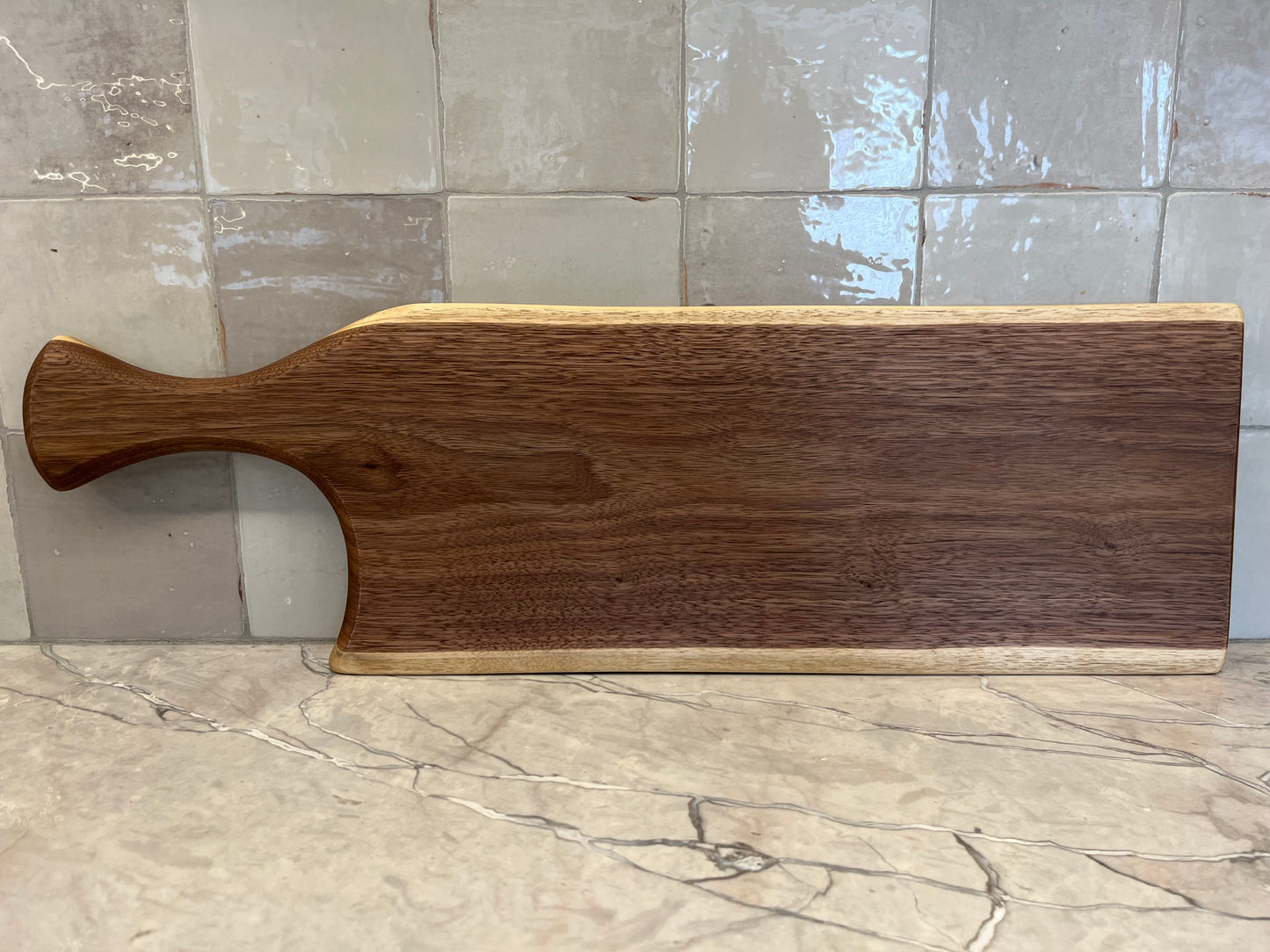 26”x 8” Black Walnut Live-Edge Charcuterie Board