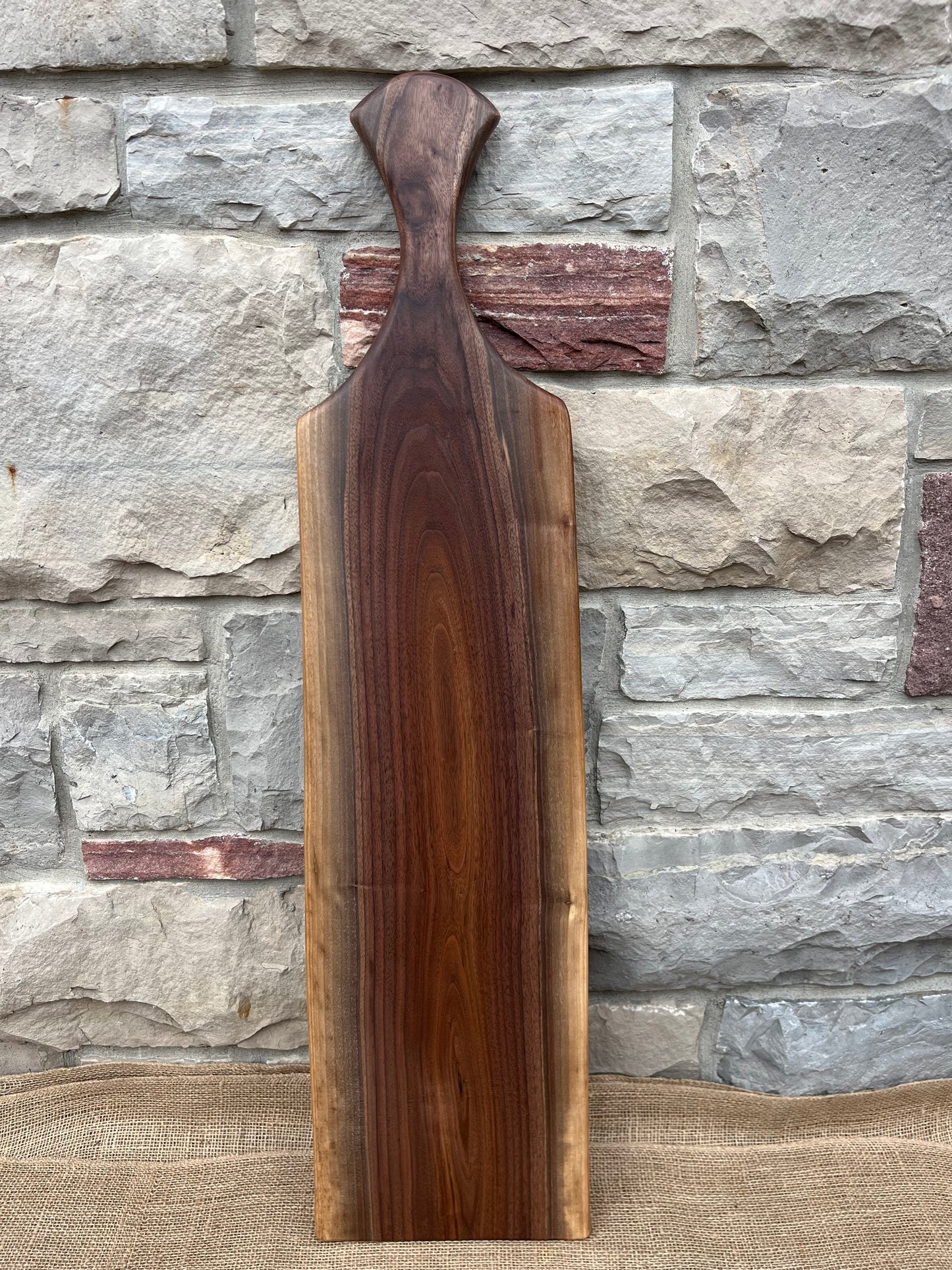 XL 39” x 10” Black Walnut Live-Edge Charcuterie Board