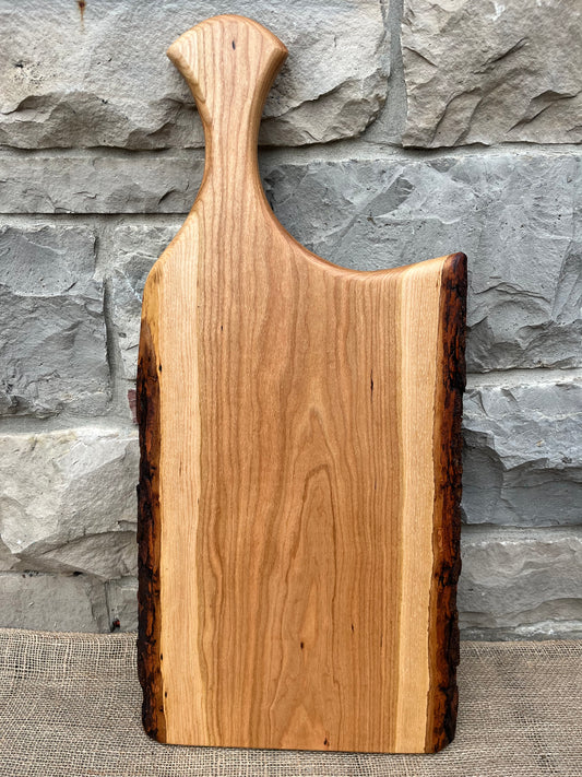 27” x 12" Cherry Live-Edge Charcuterie Board