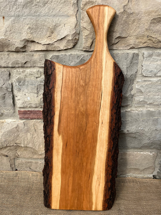 29” x 11” Cherry Live-Edge Charcuterie Board