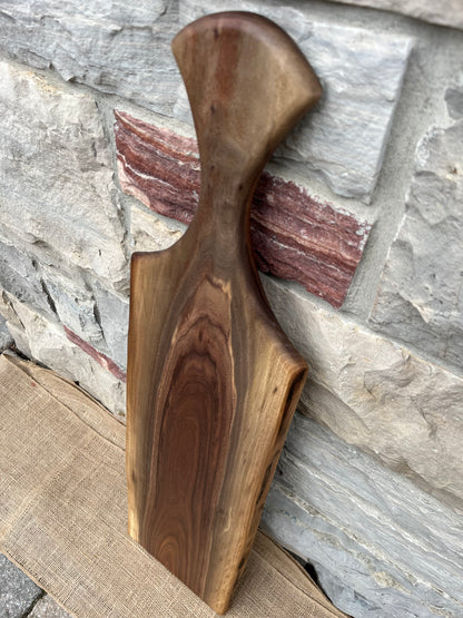 XL 39” x 10” Black Walnut Live-Edge Charcuterie Board