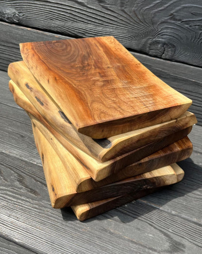 Mini Black Walnut Live-Edge Charcuterie Board