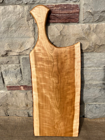 35” x 13” Cherry Live-Edge Charcuterie Board