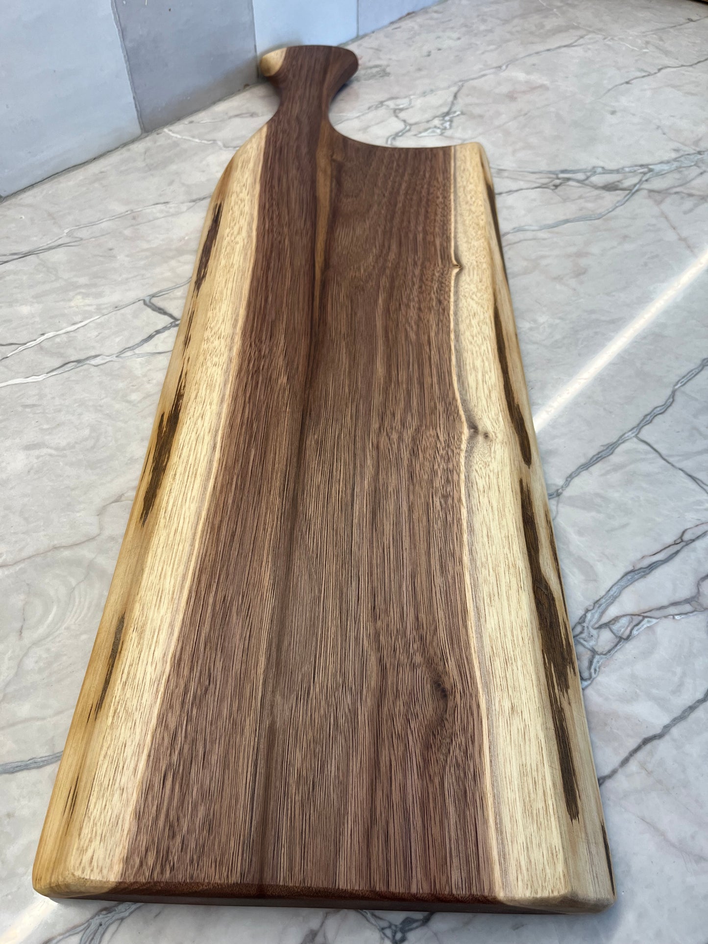 26”x 8” Black Walnut Live-Edge Charcuterie Board