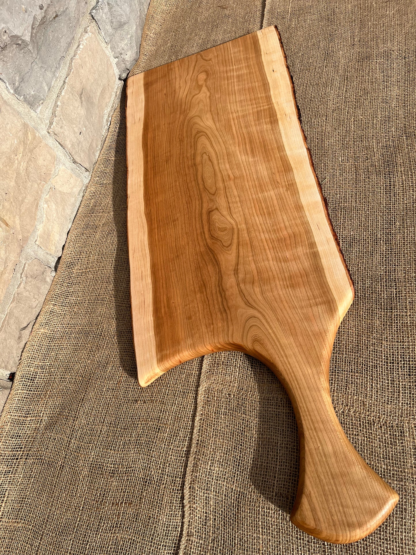 35” x 13” Cherry Live-Edge Charcuterie Board