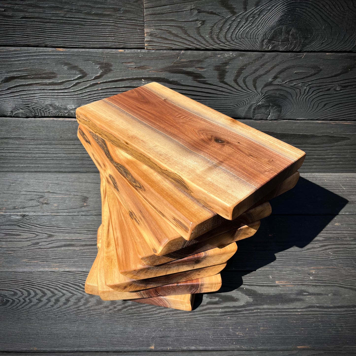 Mini Black Walnut Live-Edge Charcuterie Board