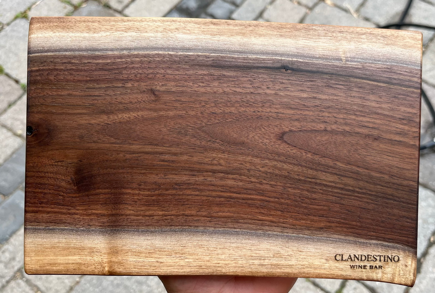 Mini Black Walnut Live-Edge Charcuterie Board